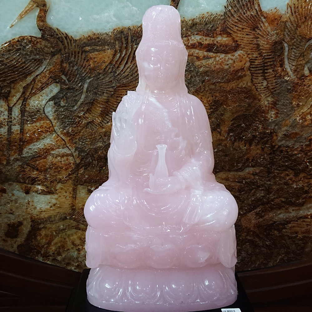 Phật quan âm onyx hồng
